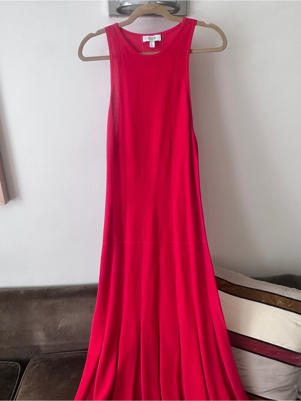 COS Vibrant Red Sleeveless Maxi Dress - Picture 3 of 6